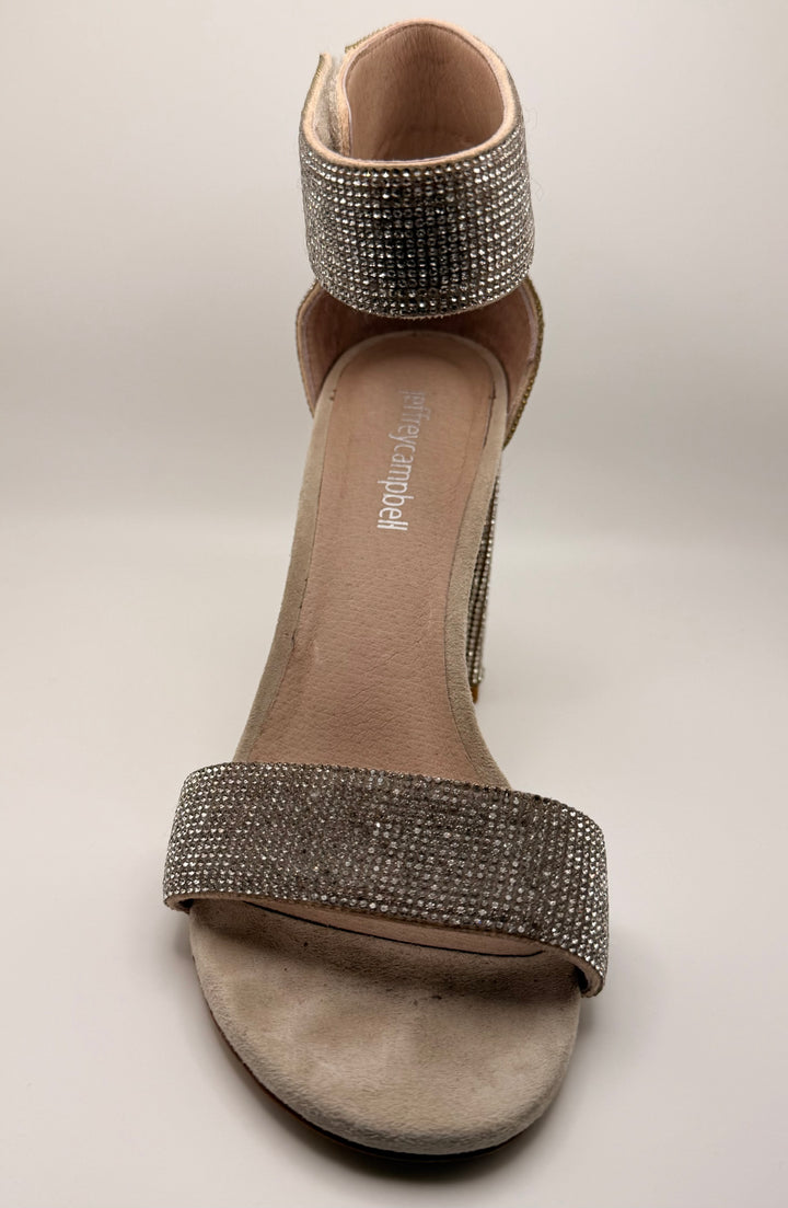 Jeffrey Campbell Crystal Embellished Block Heels