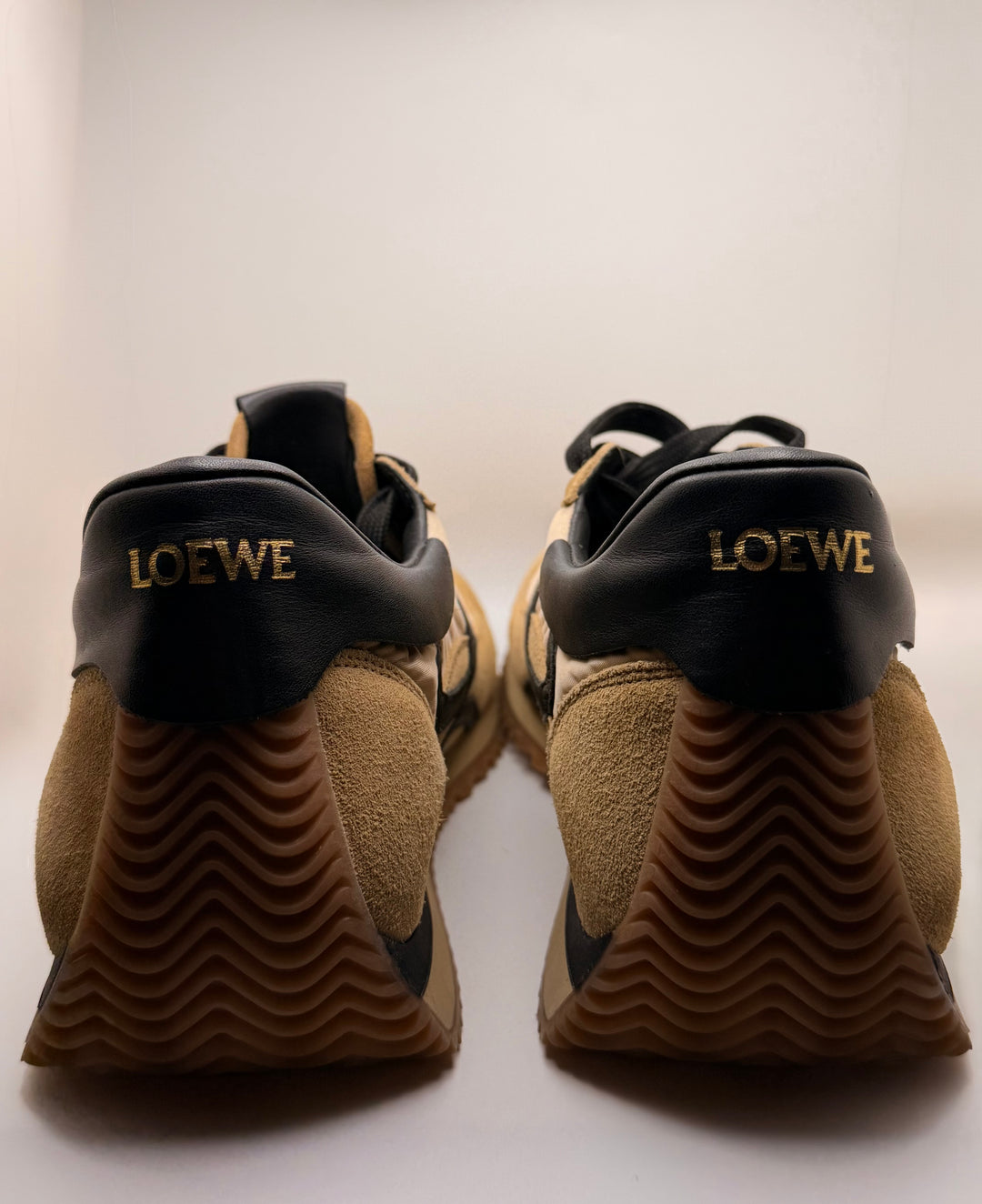 Loewe Flow Runner Suede &amp; Nylon Sneakers