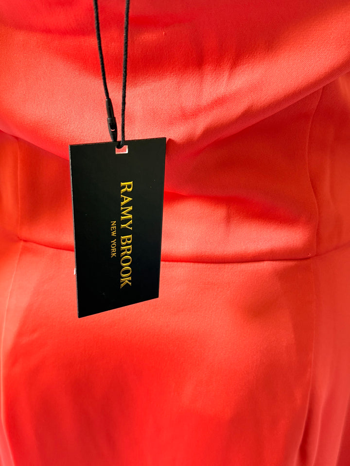 Ramy Brook Strapless Satin Midi Dress