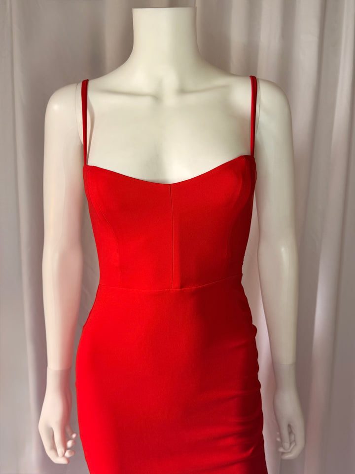 Nookie Scarlet Red Midi Dress