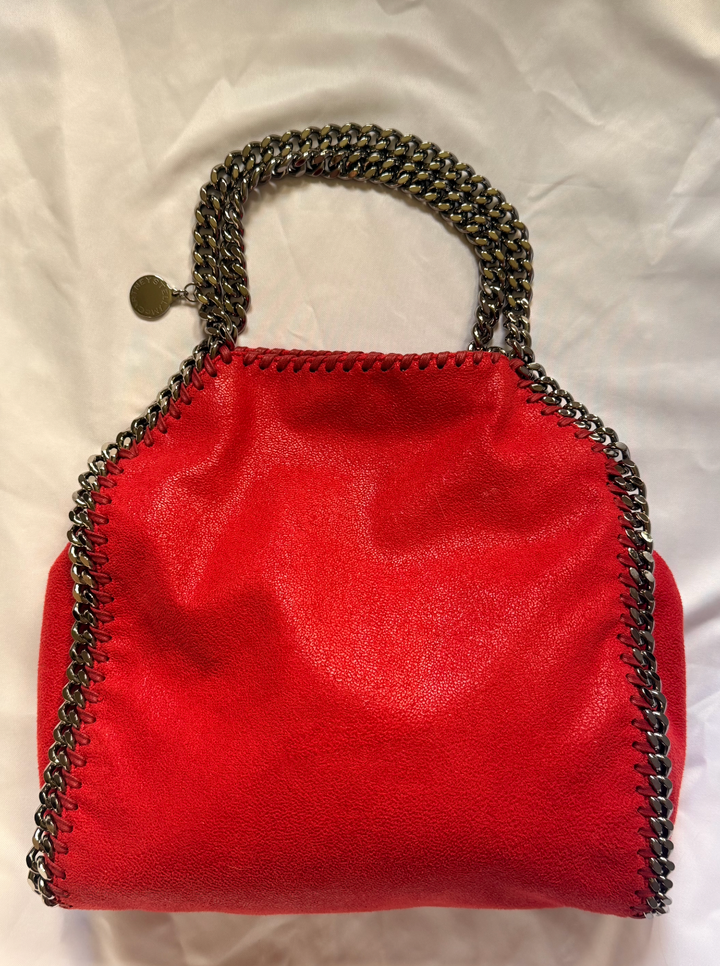 Stella McCartney Falabella Mini Tote Crossbody Bag- Bright Red