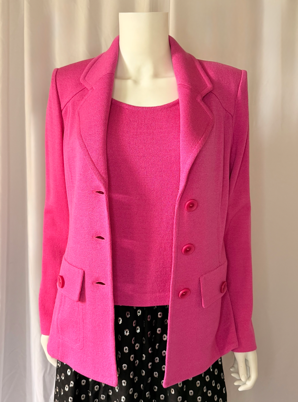St. John Collection Pink Knit Blazer