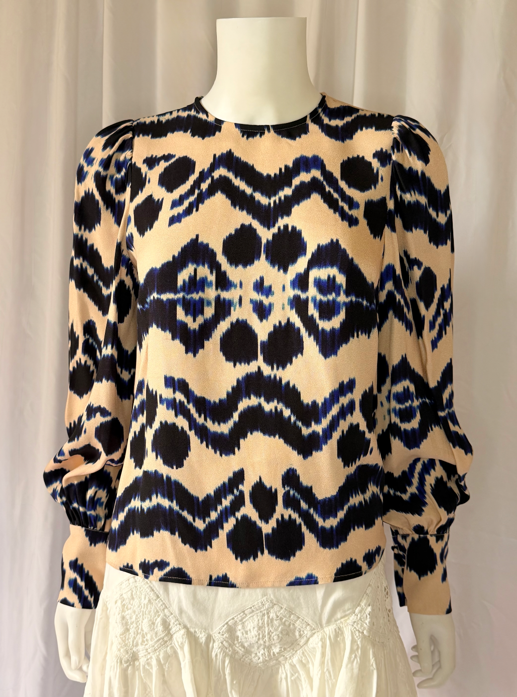 Ulla Johnson Silk Ikat Print Blouse