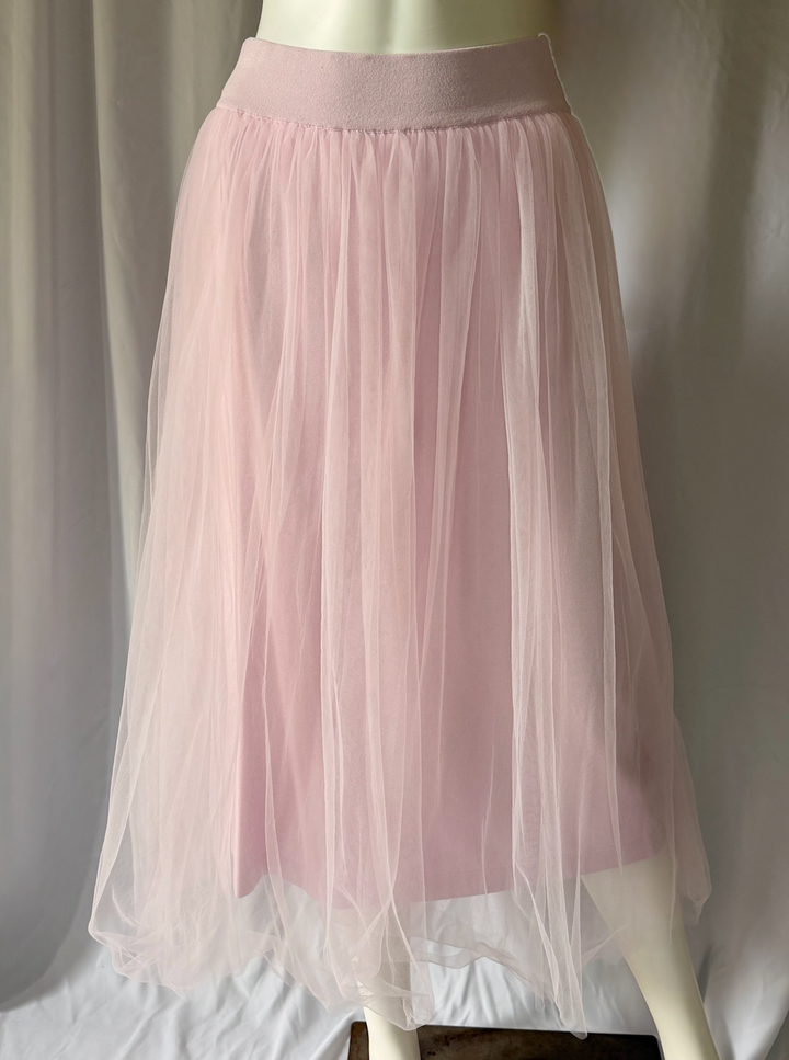 Autumn Cashmere Blush Tulle Midi Skirt