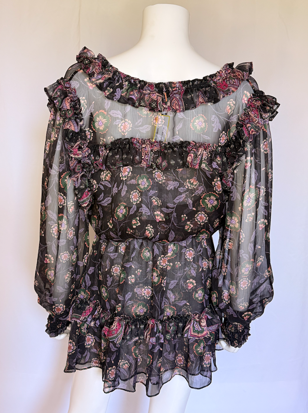 MISA Los Angeles Floral Ruffle Mini Dress