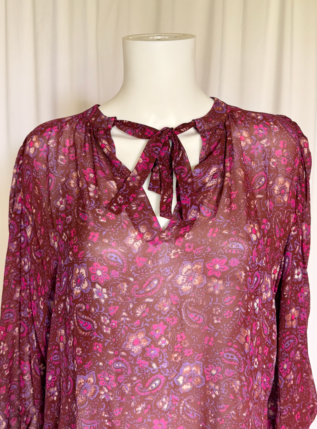Ulla Johnson Silk Floral Paisley Blouse