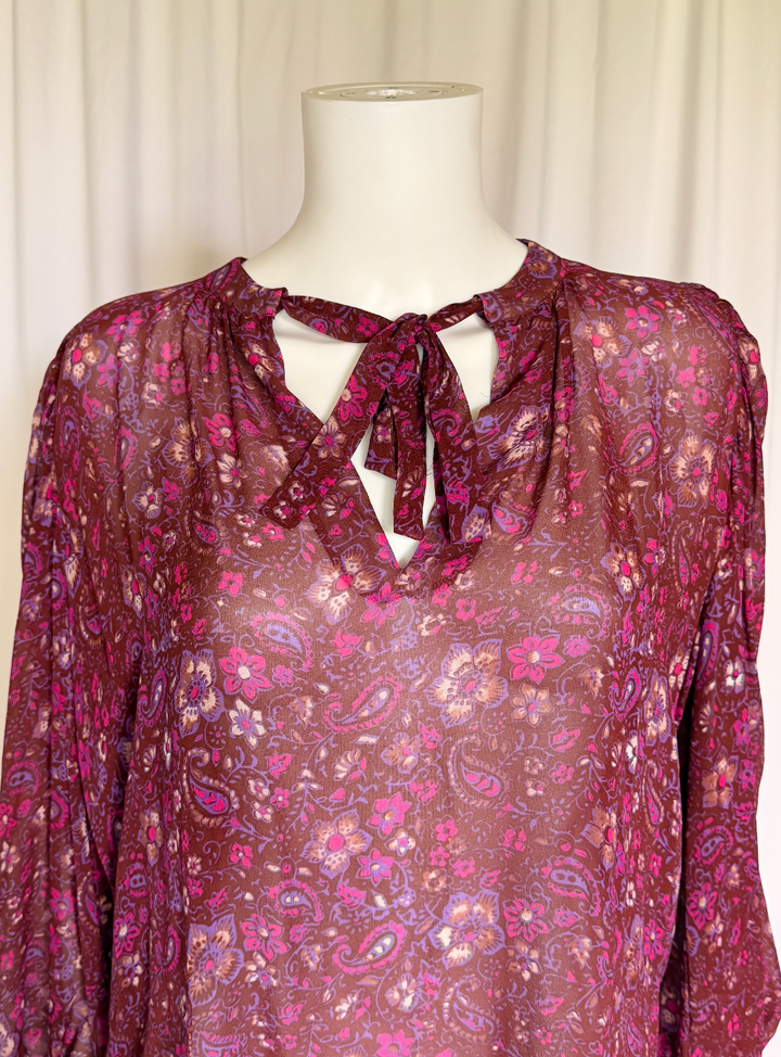 Ulla Johnson Silk Floral Paisley Blouse