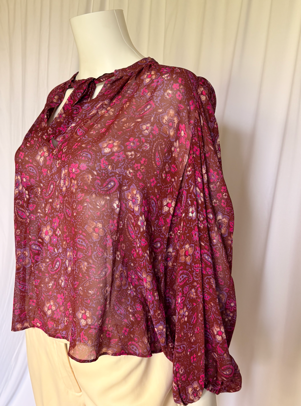 Ulla Johnson Silk Floral Paisley Blouse