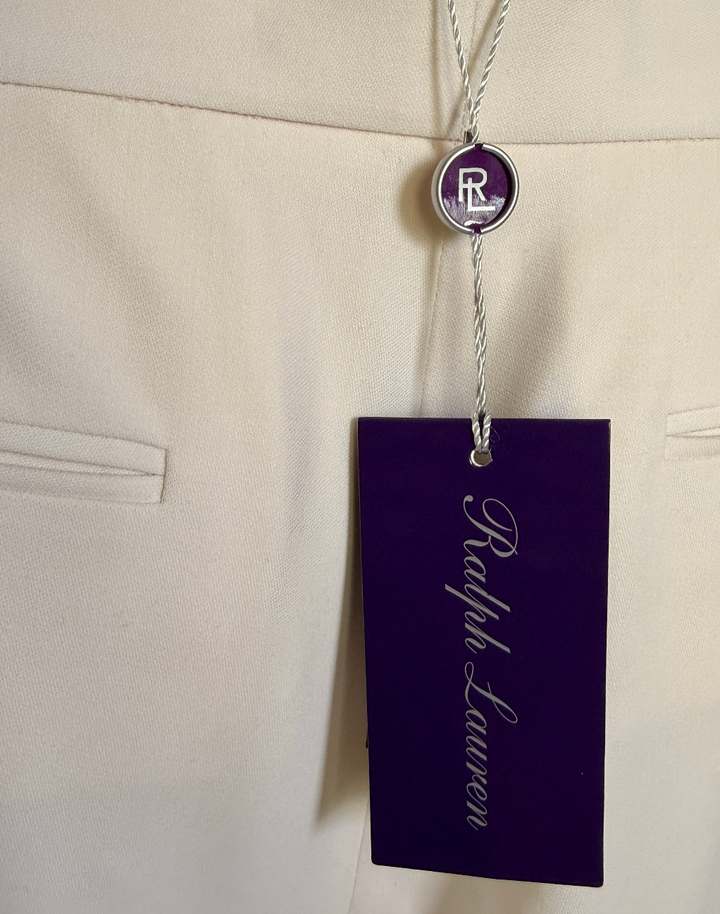 Ralph Lauren Purple Label Cream Tailored Trousers
