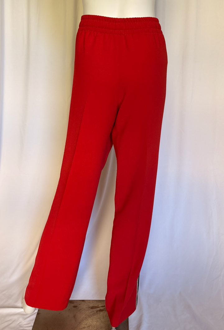Zadig &amp; Voltaire Red Metallic Track Pants
