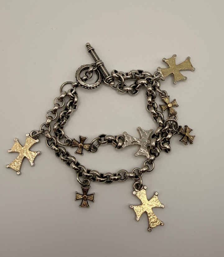 Konstantino Sterling Silver Charm Bracelet
