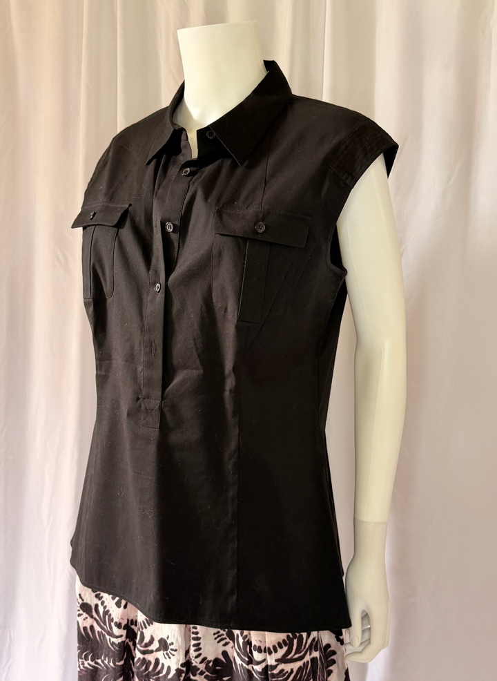 Layfayette 148 New York Tailored Utility Blouse