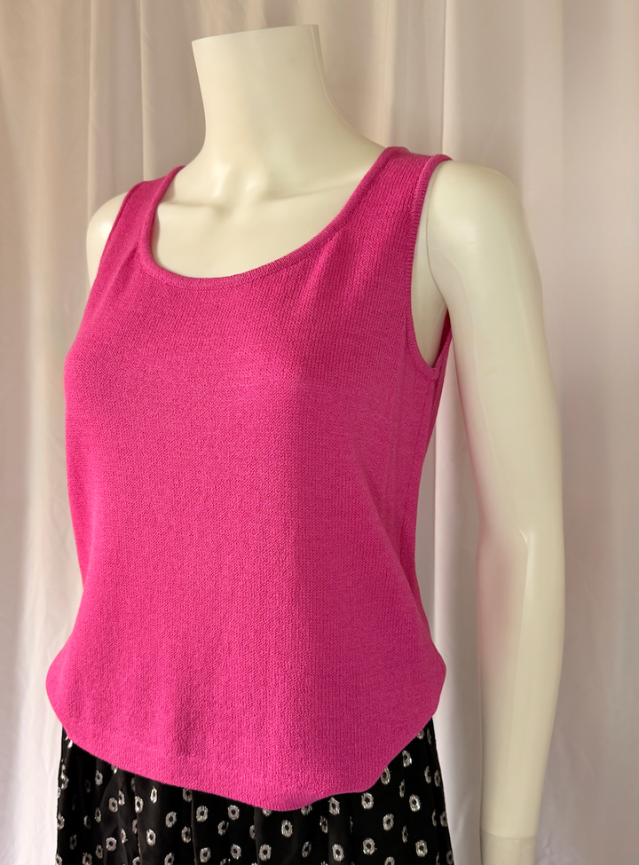 St. John Collection Pink Knit Shell Top
