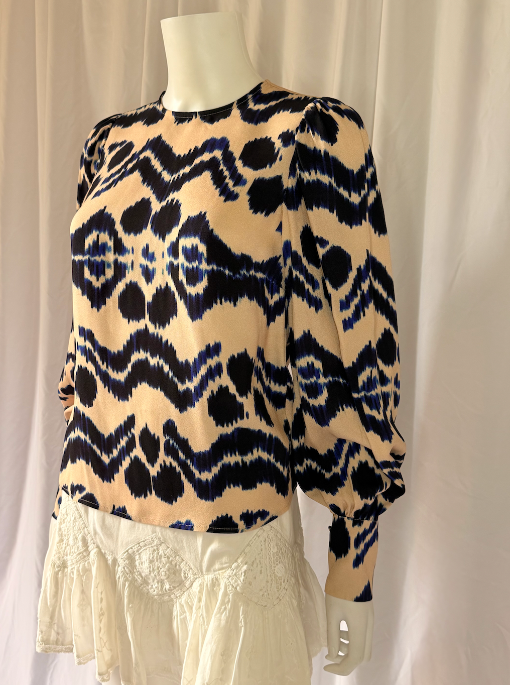 Ulla Johnson Silk Ikat Print Blouse