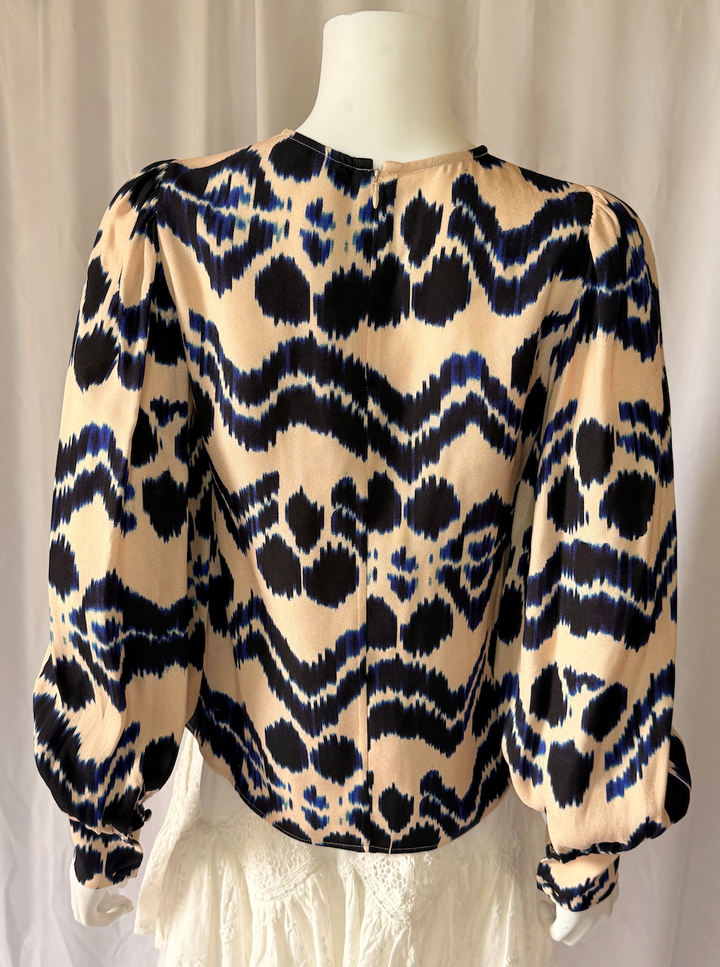 Ulla Johnson Silk Ikat Print Blouse