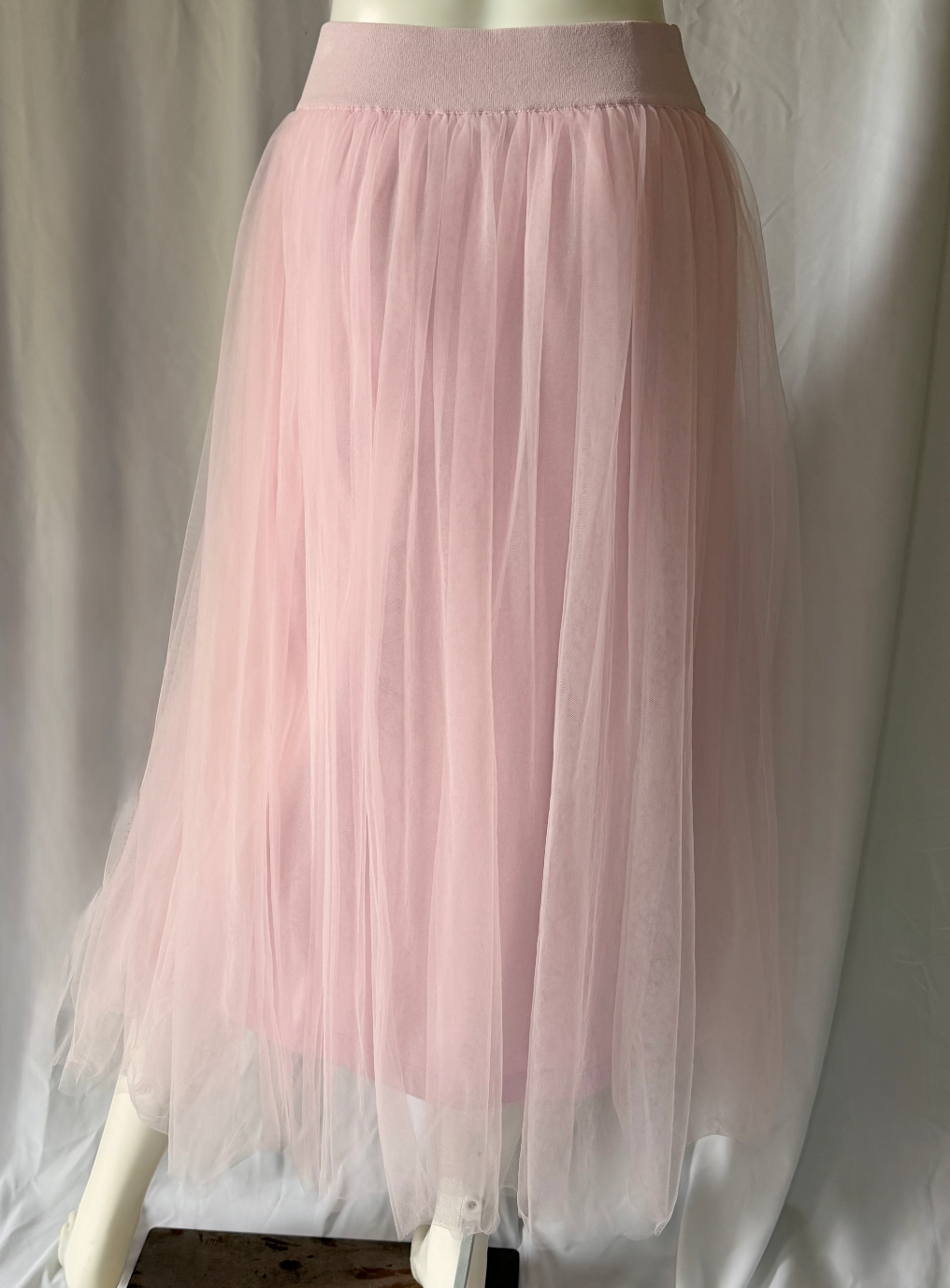Autumn Cashmere Blush Tulle Midi Skirt