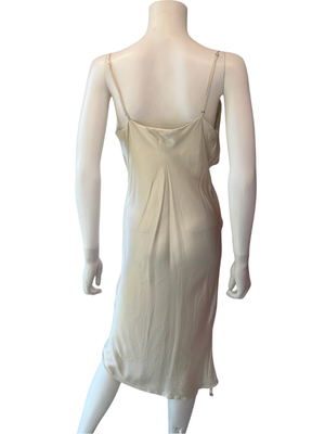 Wilfred Ivory Silk Cowl Neck Slip Dress