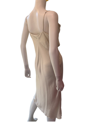 Wilfred Ivory Silk Cowl Neck Slip Dress